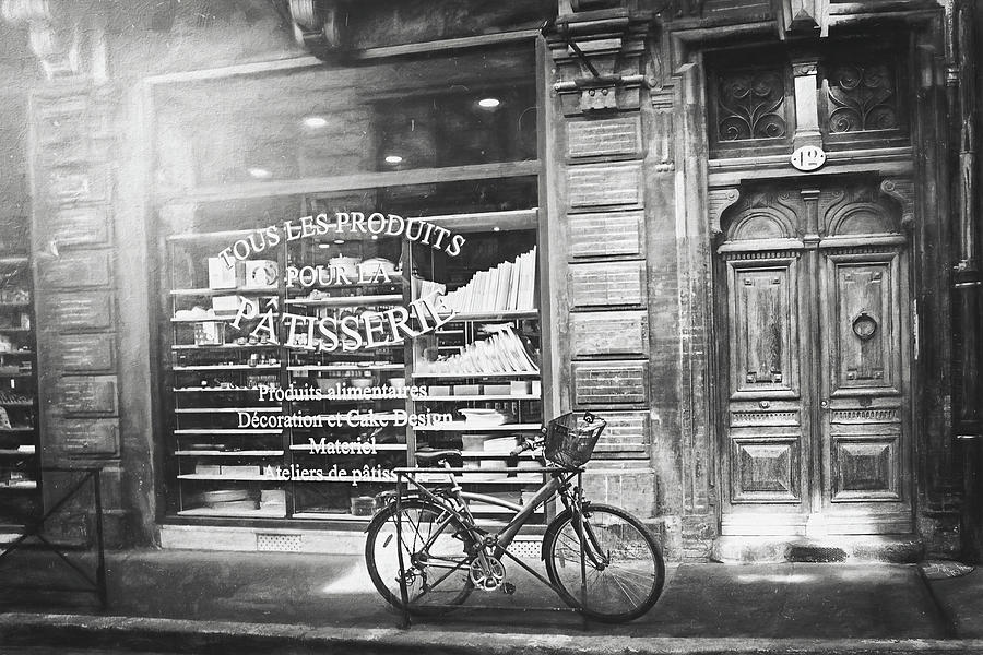 Vintage Street Scenes Toulouse France Black and White Photograph by Carol Japp