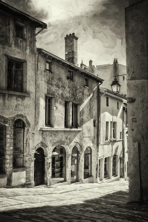 Vintage Streets of Old Lyon France  Photograph by Carol Japp