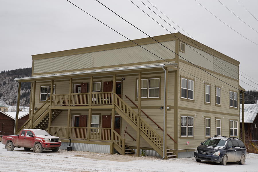 Vintage Style Apartments In Dawson City Yukon Photograph by James Cousineau