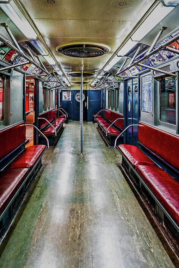 Vintage Subway Car NYC Photograph by Chris Lord