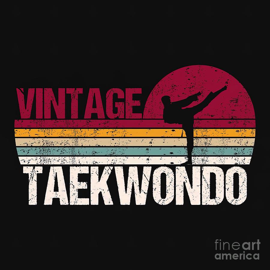 Vintage Taekwondo Painting By Walker Lisa Fine Art America