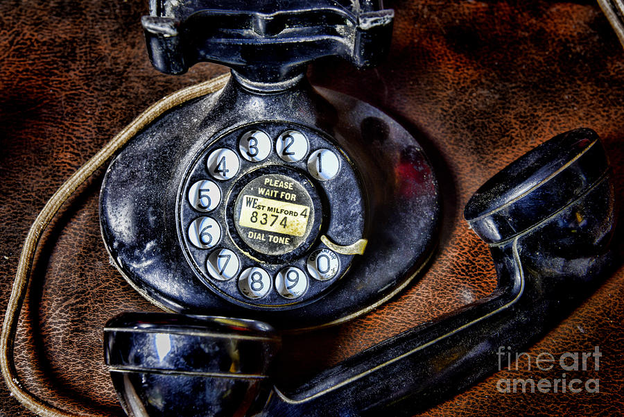 Vintage Telephone Please Photograph by Paul Ward - Fine Art America