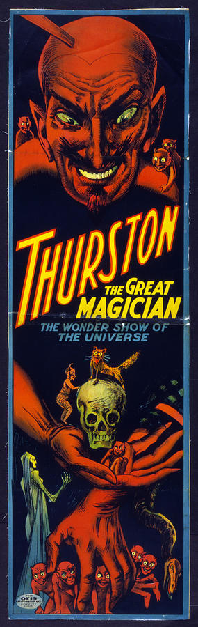 Vintage Thurston Magic Poster Painting