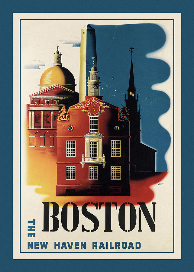 Vintage Travel Boston Photograph by Andrew Fare