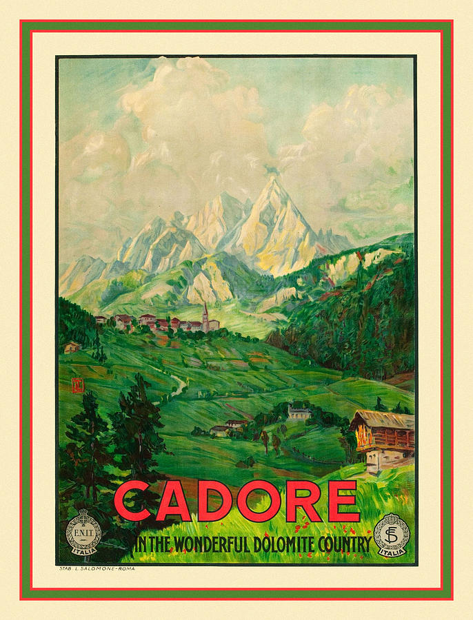 Vintage Travel Cadore Photograph by Andrew Fare