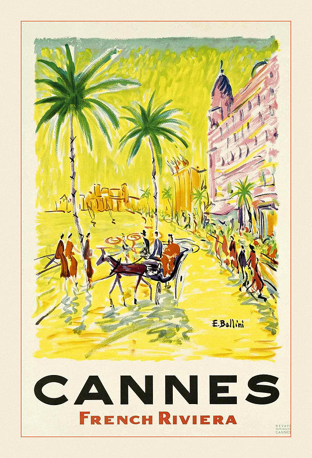 Vintage Travel Cannes 2 Photograph