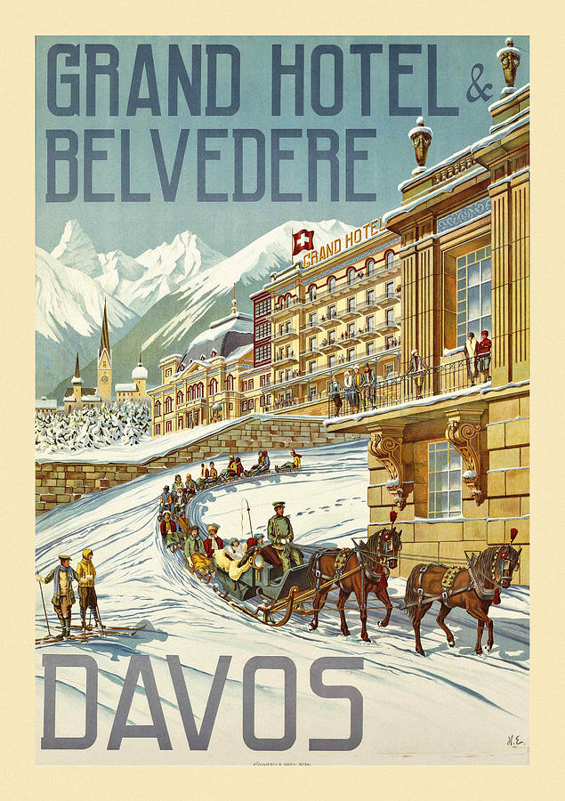 Vintage Travel Davos 3 Photograph