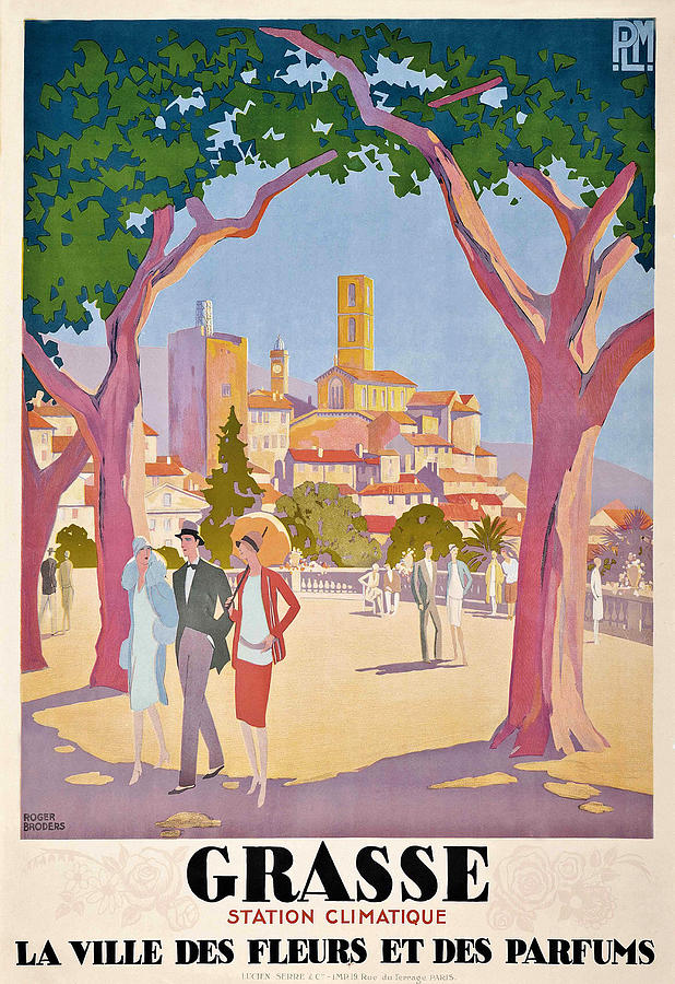 Vintage Travel Grasse Photograph by Andrew Fare