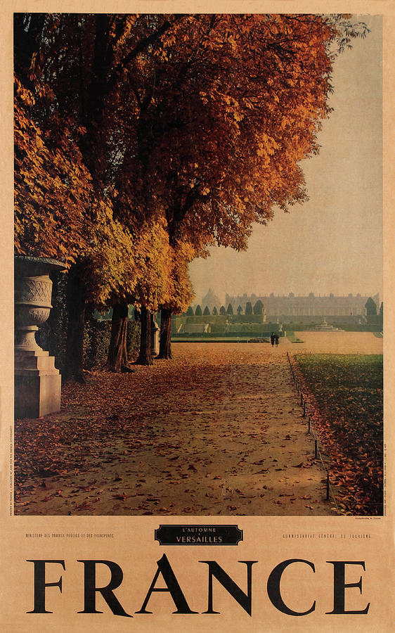 Vintage Travel Versailles Photograph by Andrew Fare