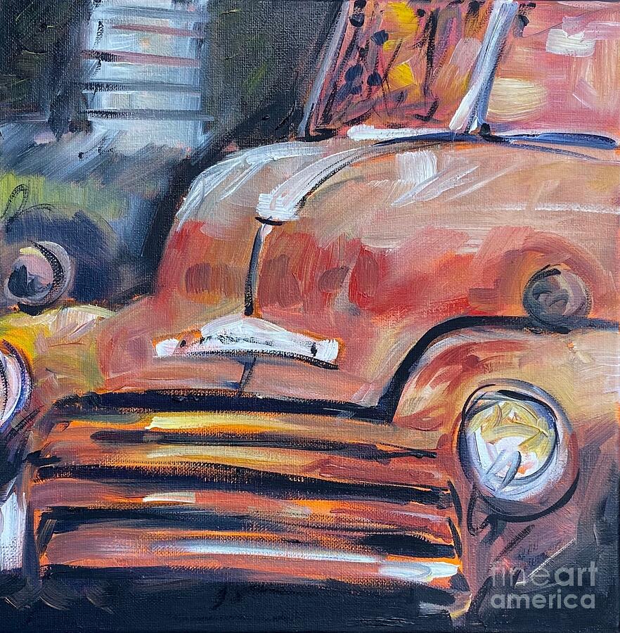 Vintage Truck Painting by Alan Metzger