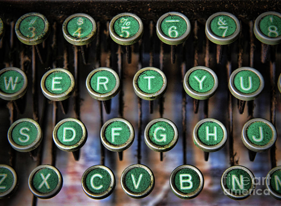 Vintage Typewriter Keys Steampunk or Not Photograph by Paul Ward