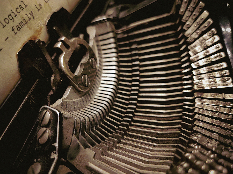 Vintage Typewriter Parts Photograph by Christi Kraft