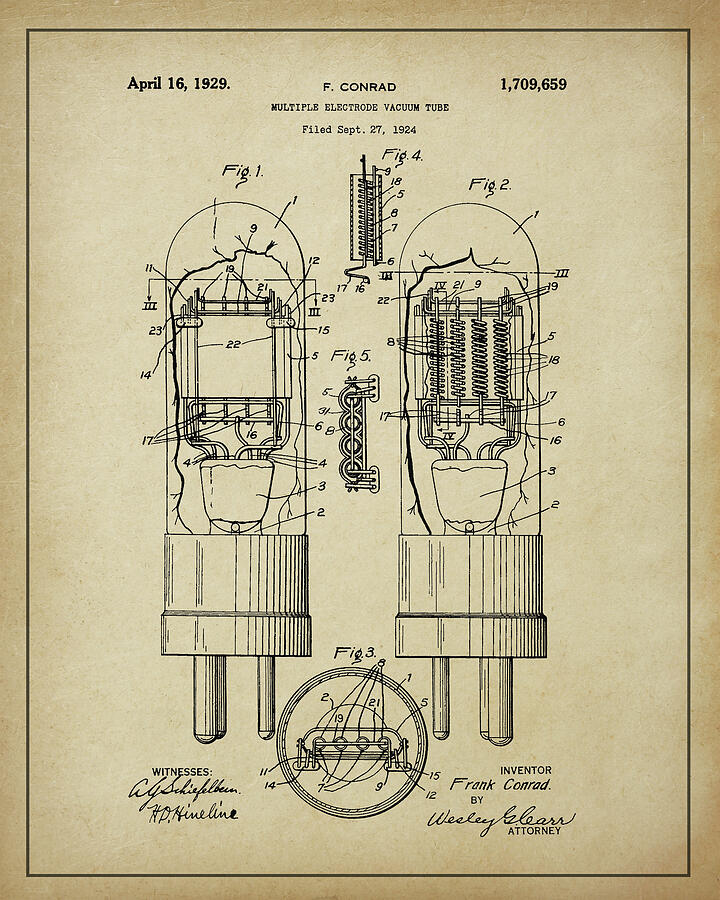Vintage Vacuum Tube Patent Digital Art by Dale Kincaid Vintage Vacuum Tube Patent Digital Art by Dale Kincaid