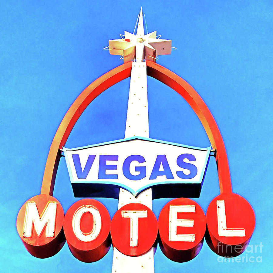 Vintage Vegas Motel 20200118 v2 Photograph by Wingsdomain Art and Photography