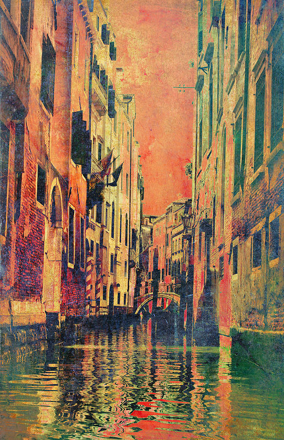 Vintage Venice Digital Art by Greg Sharpe