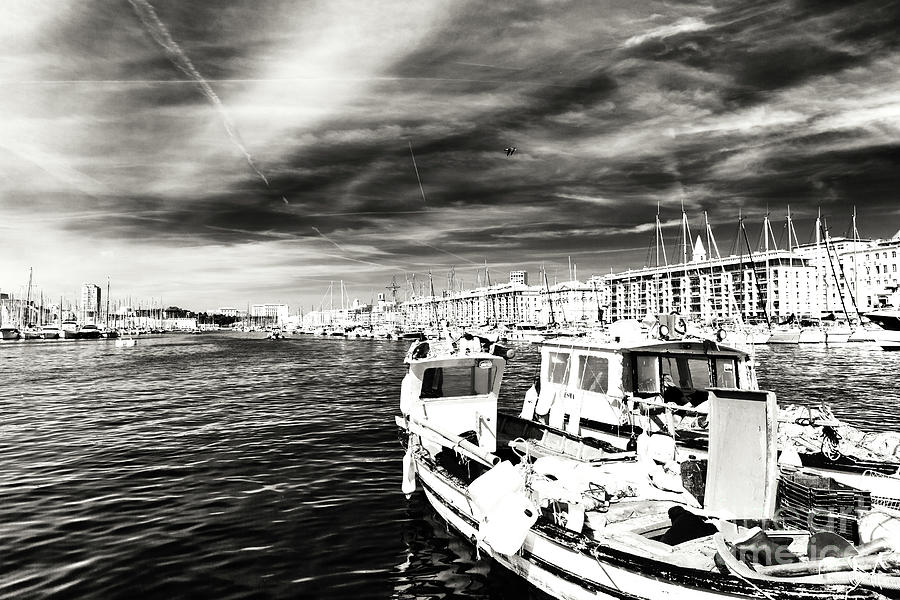 Vintage Vieux Port in Marseille Photograph by John Rizzuto