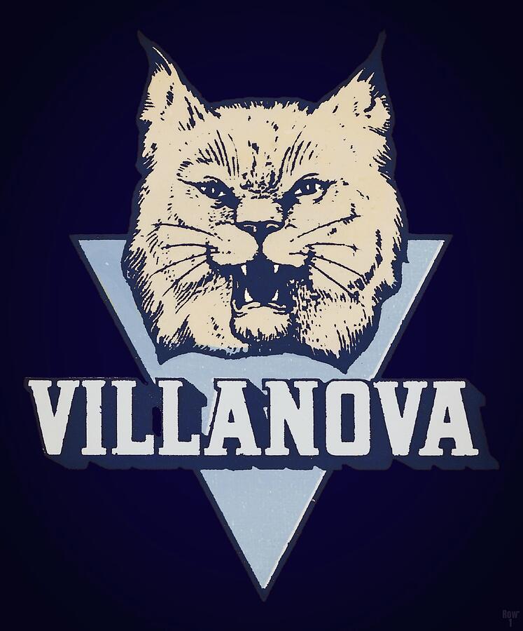 Vintage Villanova Wildcat Art Mixed Media by Row One Brand