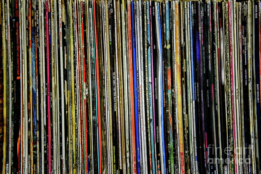 Vintage Vinyl Record Collection Photograph by Paul Ward