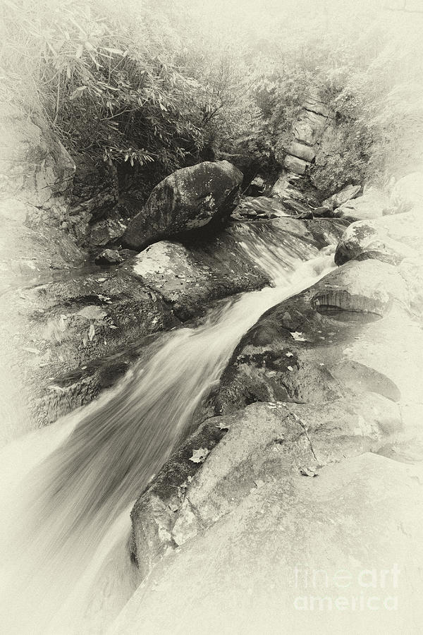 Nature Photograph - Vintage Waterfall by Phil Perkins