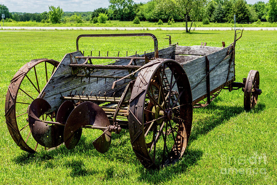 Vintage Wood Wagon Plow Photograph by Jennifer White