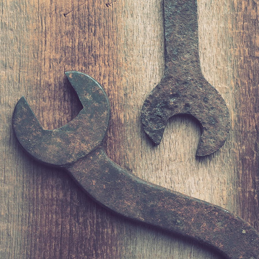Vintage Wrench Photograph by Tom Druin