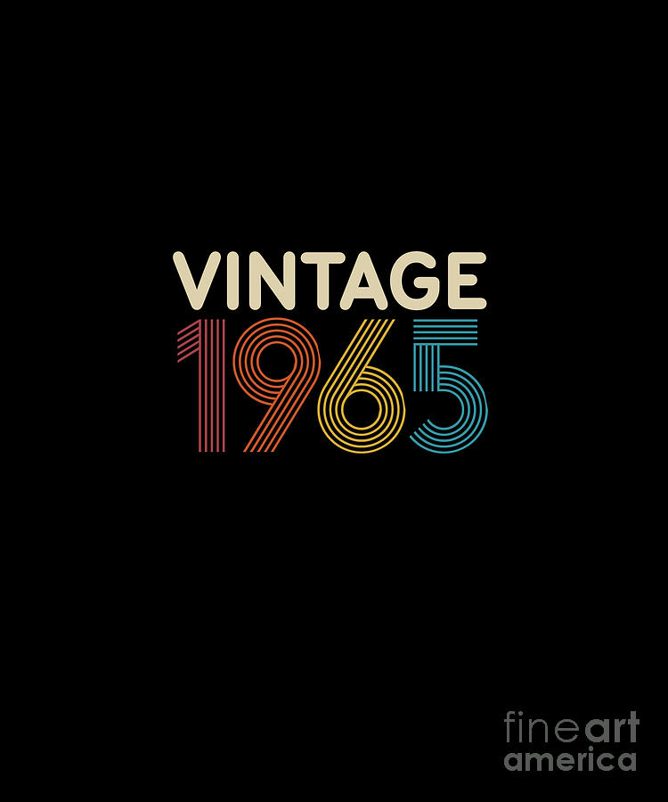 Vintage Year 1965 Digital Art by Jan Deelmann - Fine Art America