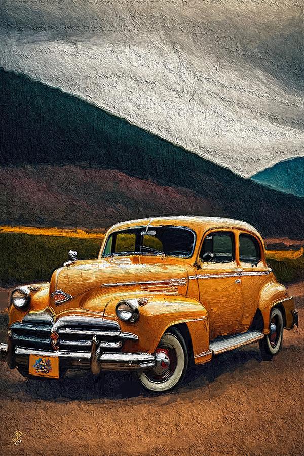  Vintage Yellow Chevi - 50s Mixed Media by Anas Afash