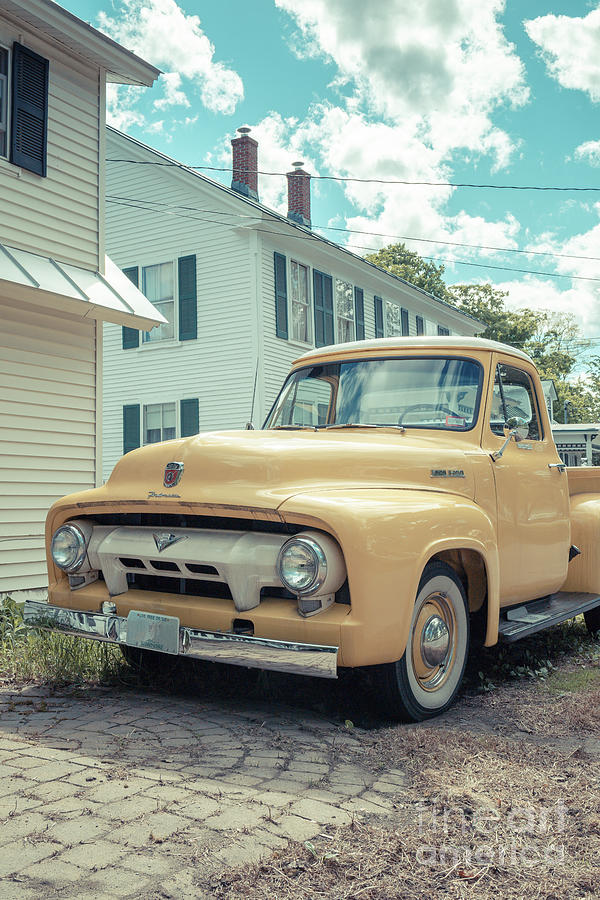 Vintage Yellow Ford F-100 Pickup Truck Photograph by Edward Fielding