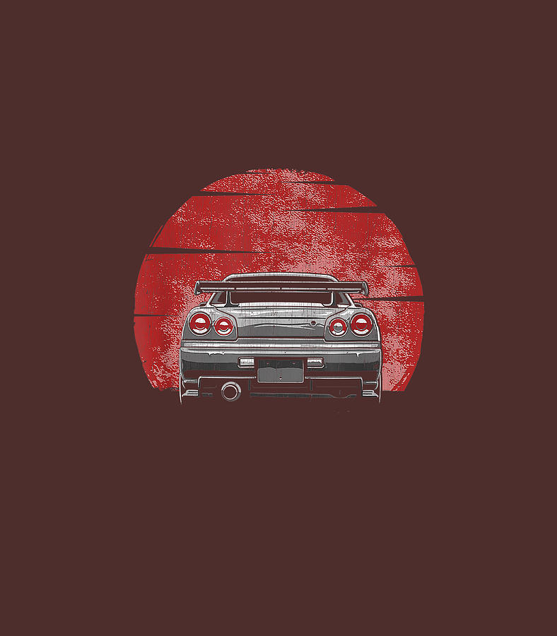 Vintagekyline JDM Gt r Digital Art by Kyfer Maisri - Fine Art America