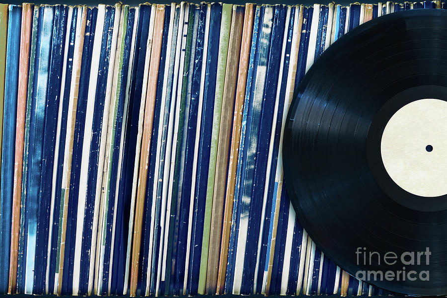 Vinyl records collection Photograph by Delphimages Photo Creations