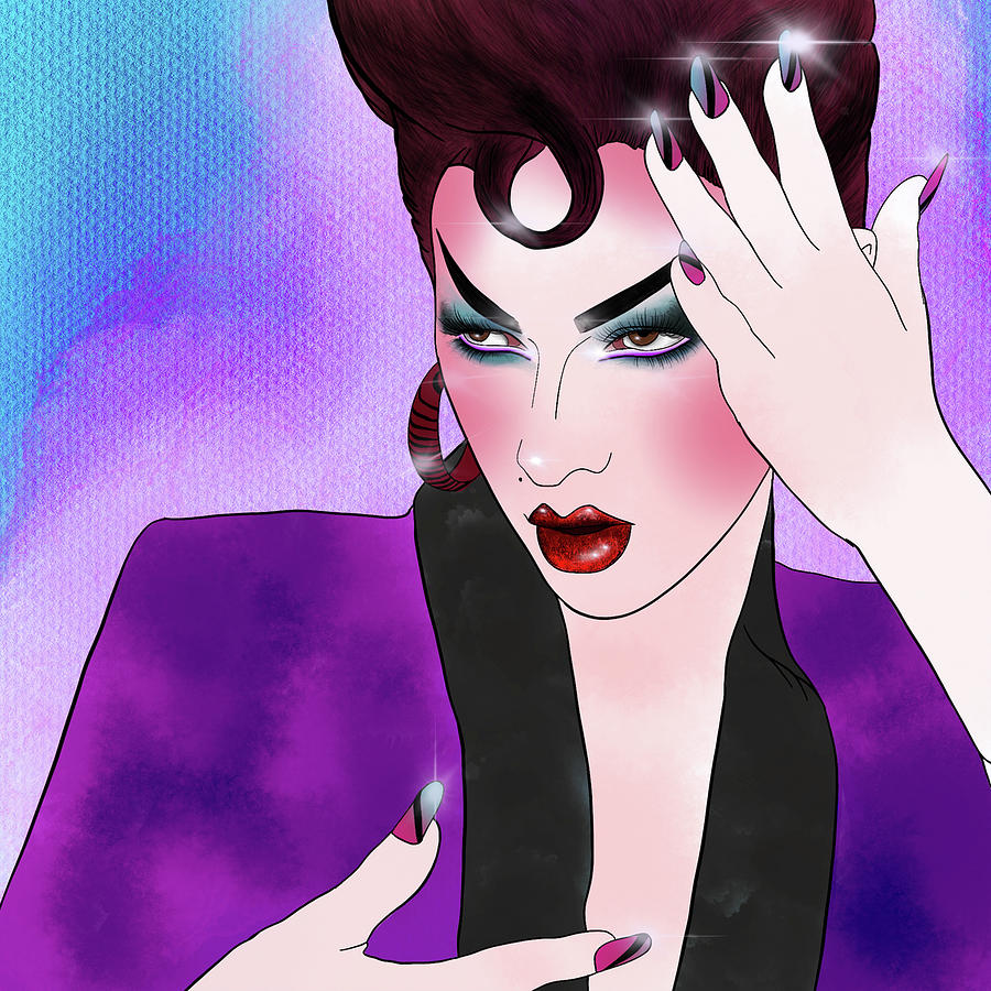 Violet Chachki Digital Art by Carlos Reis - Pixels