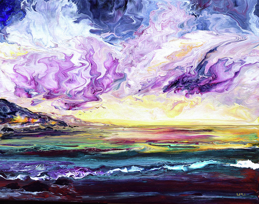 Violet Clouds Over The Deep Painting