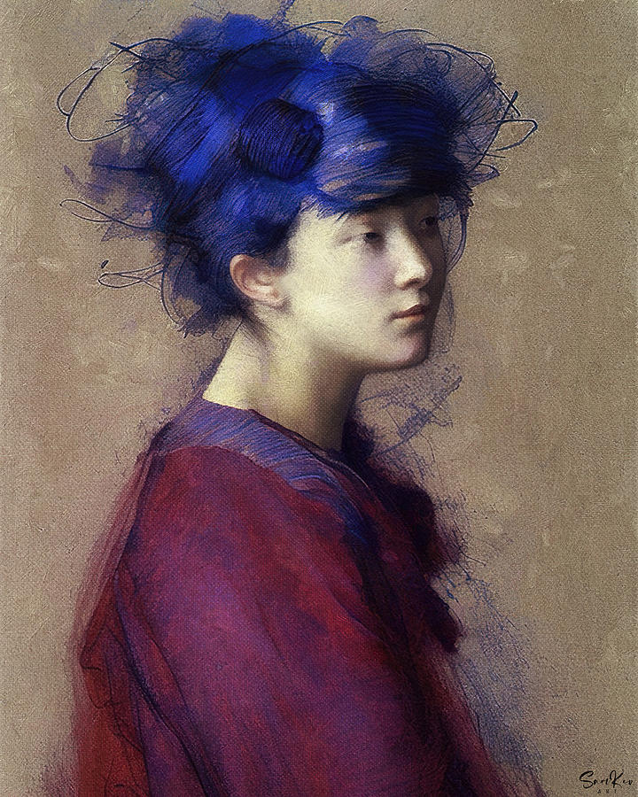 Violet discretion Digital Art by Samuel HUYNH