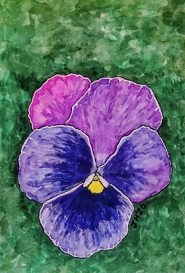 Violet Painting by Jean Haynes