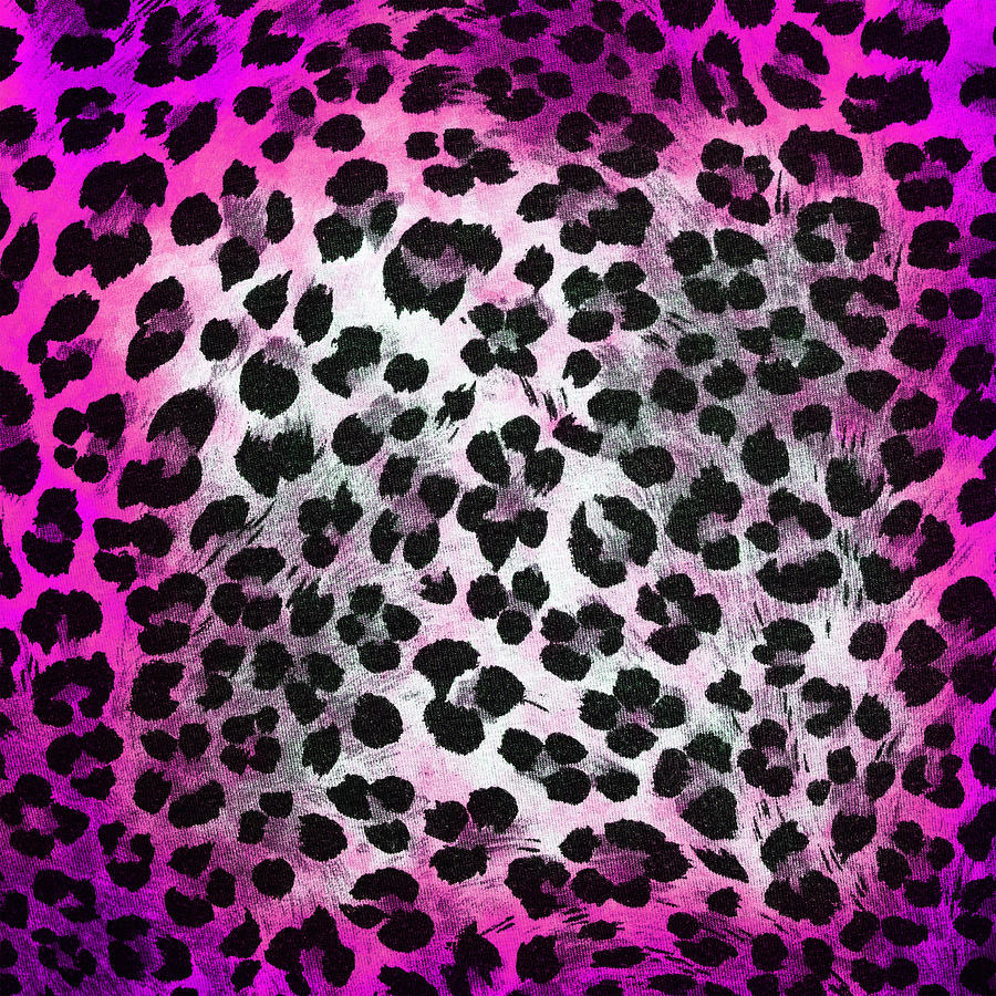 Violet Leopard Print Wall Art Digital Art by Eloxaart - Fine Art America