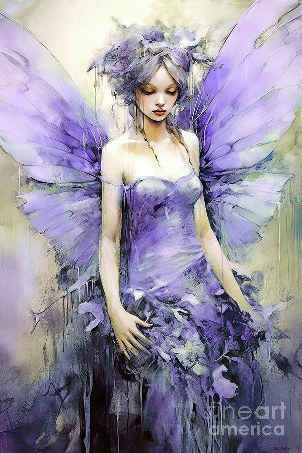 Violet Painting by Tina LeCour