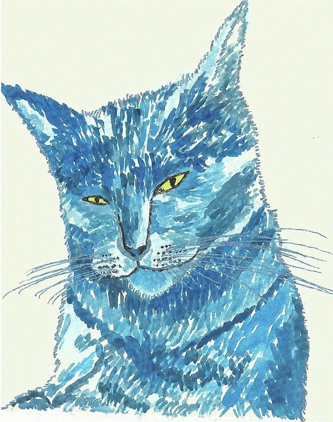 Violet Painting by Wendle Josepher