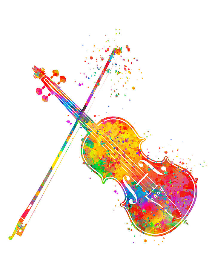 Violin Painting - Violin Art by Zuzi s Violin Painting - Violin Art by Zuzi s