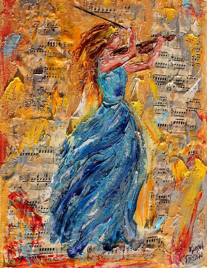 Violin Inspiration Painting by Karen Tarlton