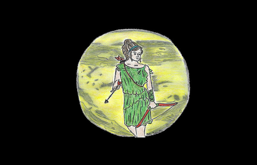 Virago the Female Warrior Drawing by Ali Baucom