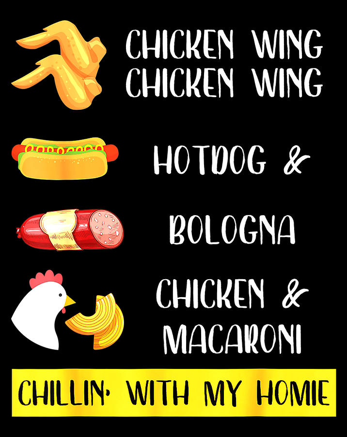 Viral Chicken Wing Chicken Wing Hot Dog Bologna Song Lyric .png Digital ...