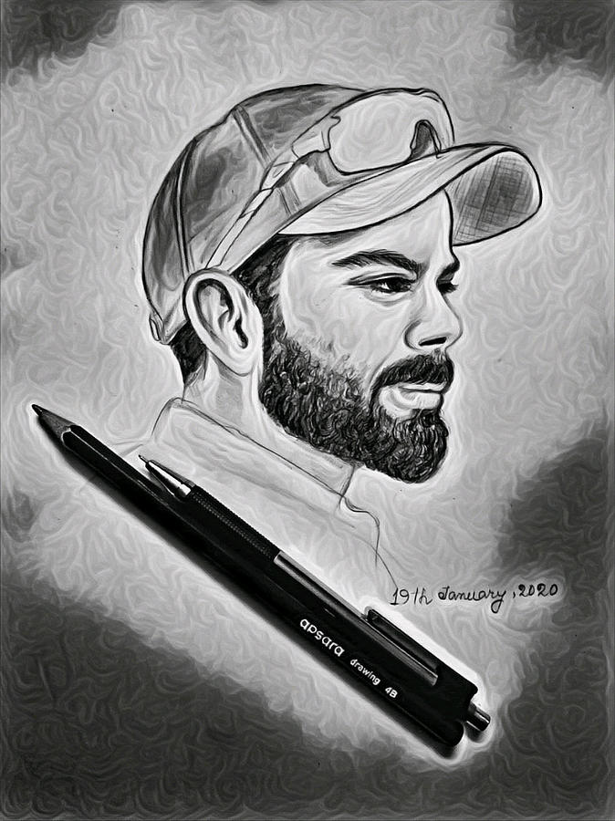 Virat Kohli Pencil Sketch - The Art Club - Quora-hancorp34.com.vn