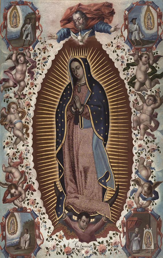 La Virgen De Guadalupe - as art print or hand painted oil.