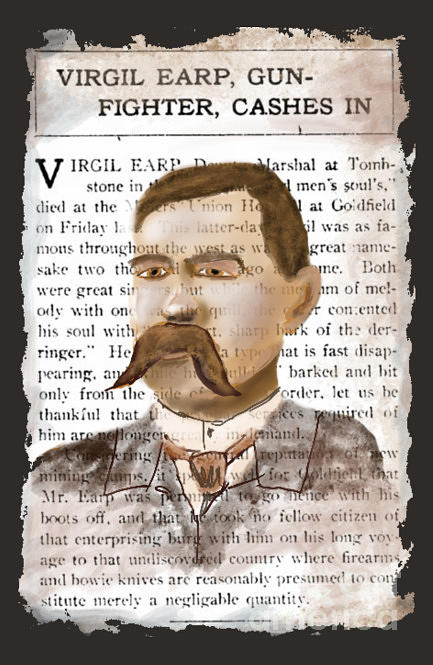 Virgil Earp Cashes In Digital Art by Doug Gist