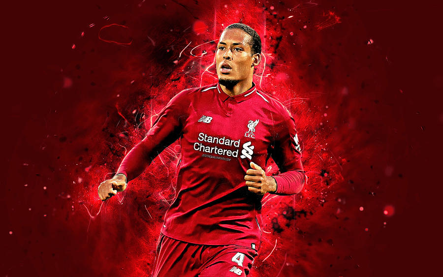 Virgil Van Dijk 4k Liverpool Abstract Art Football Stars Soccer Van ...