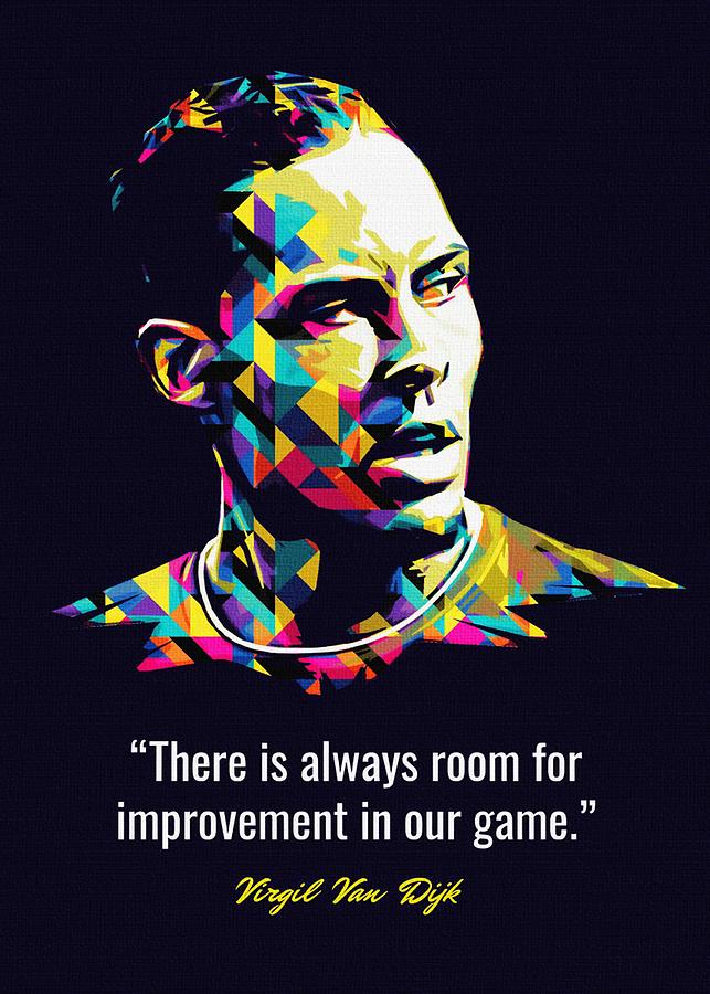 Virgil Van Dijk Quotes Digital Art by Keagan Arcelina | Pixels