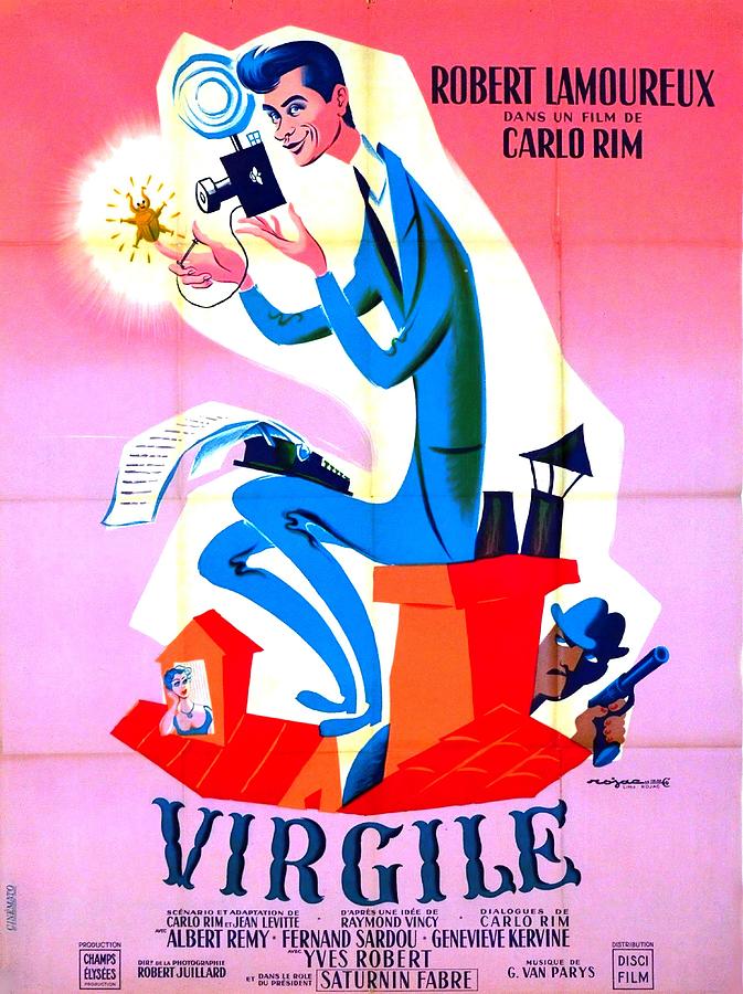 Virgile, 1953 - art by Roger Jacquier Mixed Media by Movie World Posters