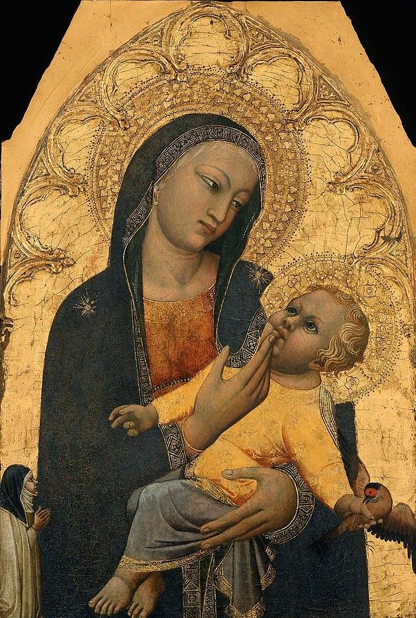 Virgin and Child Painting by Antonio Veneziano | Fine Art America