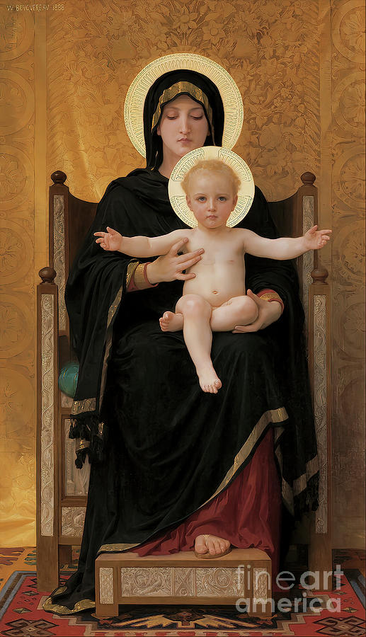 Virgin and Child by William-Adolphe Bouguereau Photograph by Carlos Diaz