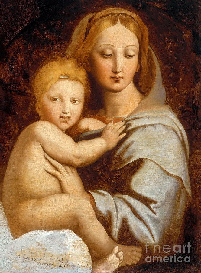 Virgin and Child Painting by Jean-Auguste-Dominique Ingres